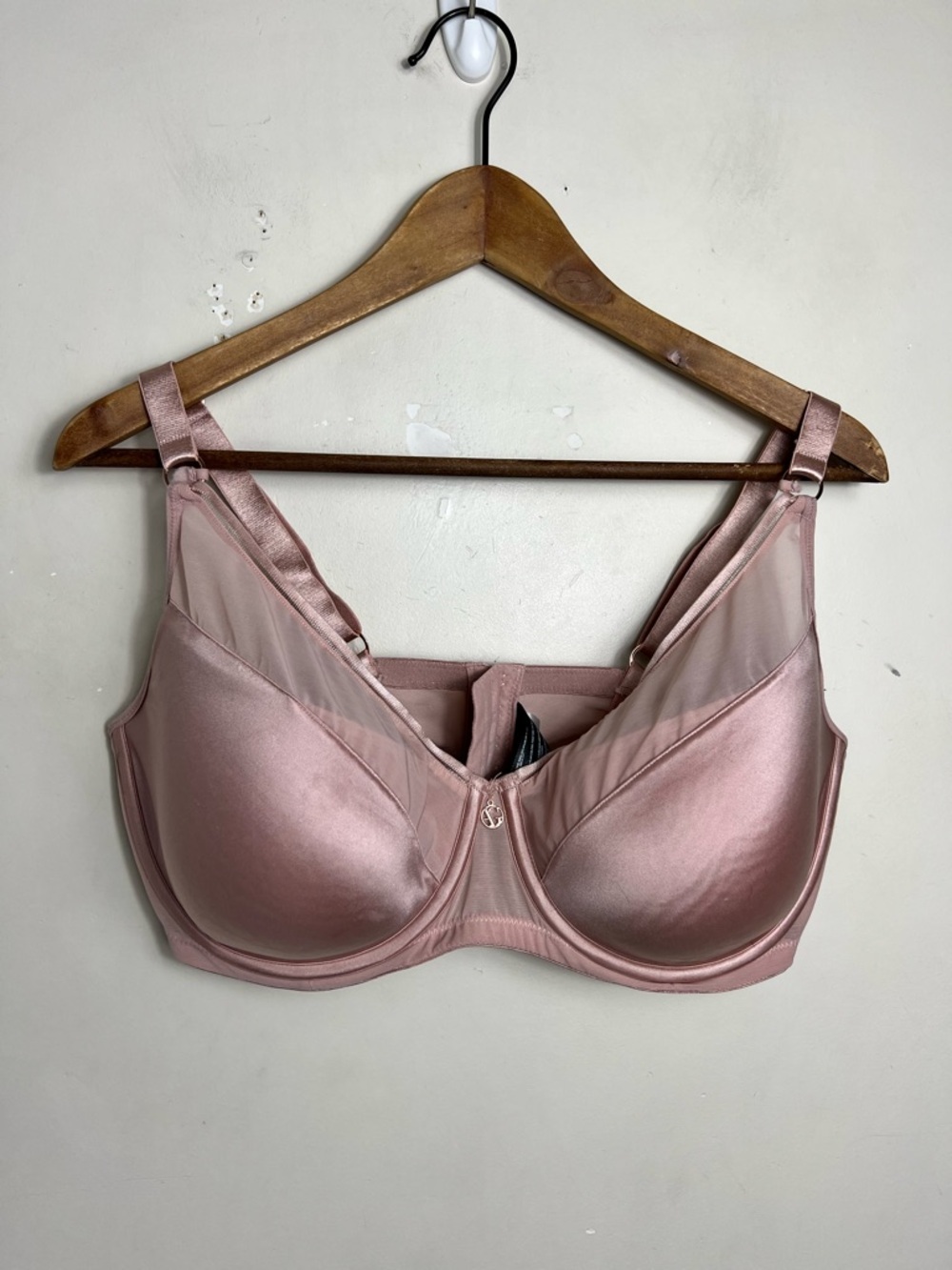 Ashley Graham Diva Demi Cup Bra 38G Pink Taupe Underwire